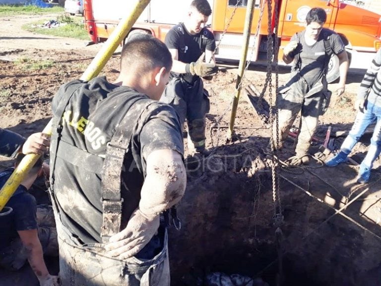 Una yegua murió al caer en un pozo en Santa Fe. (Aire de Santa Fe)