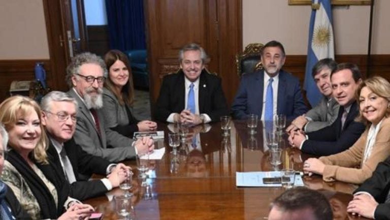 Guillermo Snopek participó en la reunión que mantuvo el candidato a presidente Alberto Fernández con senadores justicialistas.