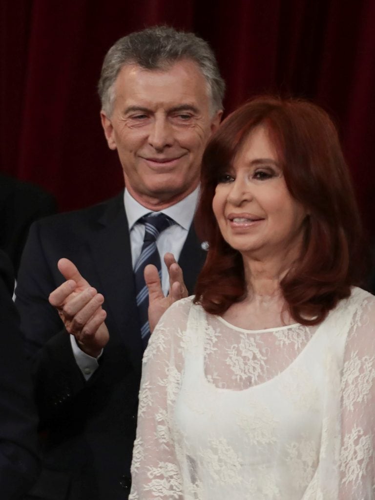 Cristina Kirchner y Mauricio Macri.