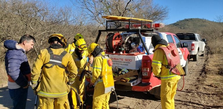 Incendio en La Granja y San Jorge (Gentileza Mas Radio)