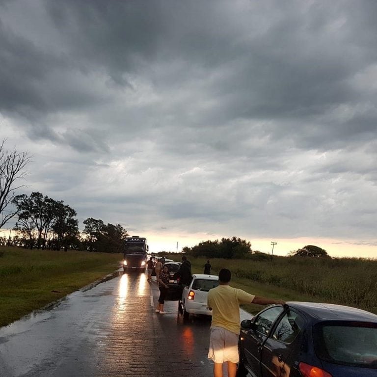 Lluvia en Balnearia y Miramar - Gentileza C2N.tv