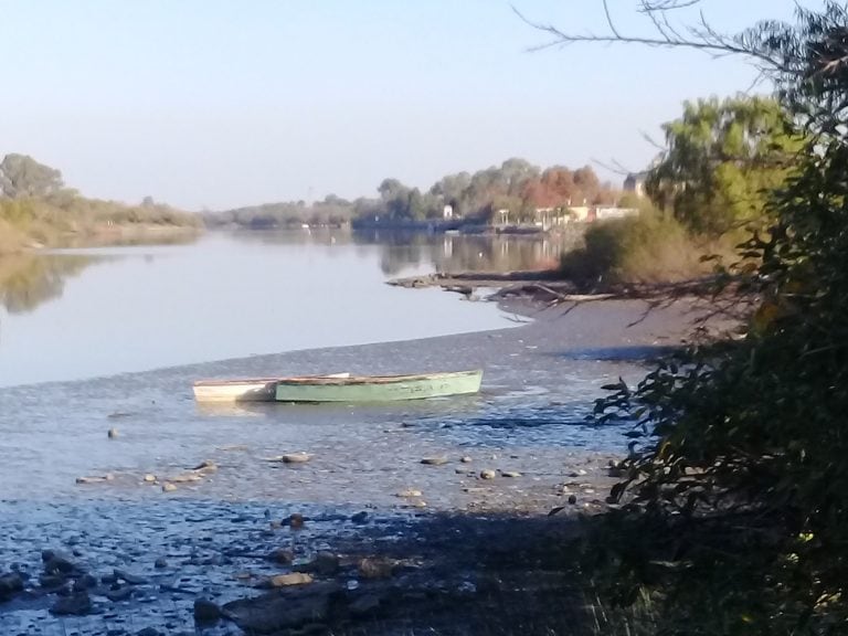 Bajante río Gualeguaychú - domingo 17 de mayo.
Crédito: Vía Gualeguaychú