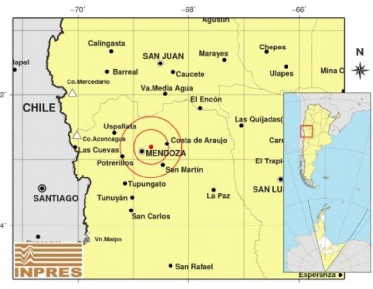 Sismo en Mendoza.