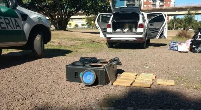 Gendarmería incautó casi 10 kilos de marihuana en Corrientes. (Foto: El Litoral)