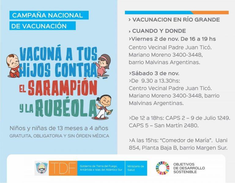 Campaña de vacunación en Río Grande