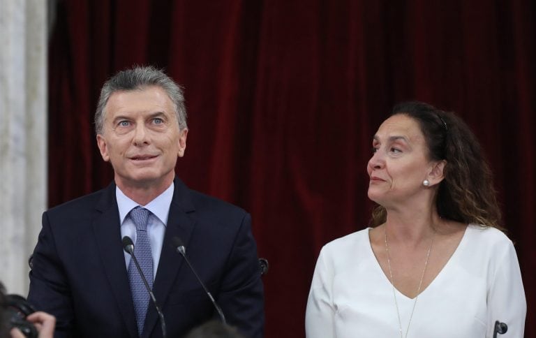 Macri durante la apertura de Sesiones Ordinarias. (Foto: AFP)