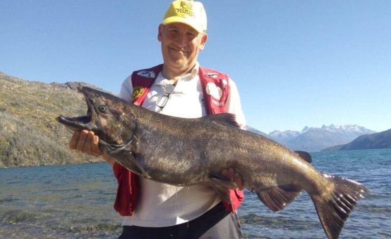 Pesca en la zona de la cordillera.