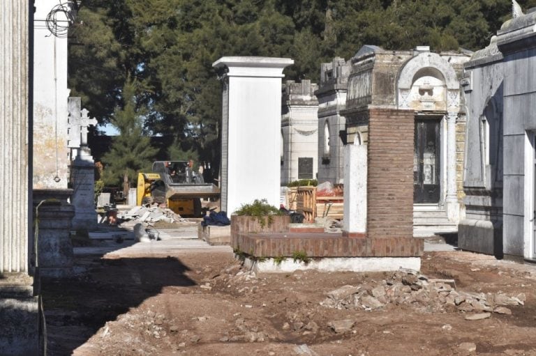 Avance de obra en el Cementerio Municipal. (Prensa Municipio)