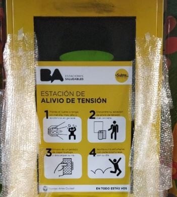 El Gobierno porteño desmintió las "estaciones de alivio de tensión" que se viralizaron en las redes.