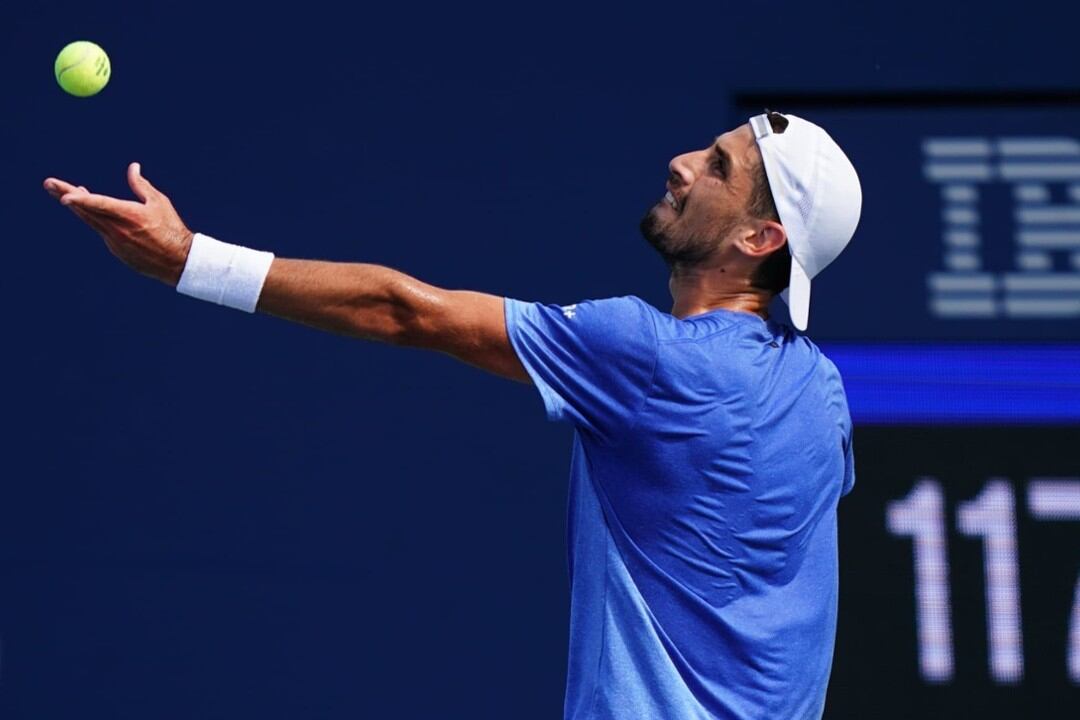 El cordobés Pedro Cachín cerró este viernes la mejor semana de su carrera; cayó en tercera ronda del US Open ante el francés Corentin Moutet. (Manuela Davies/USTA)