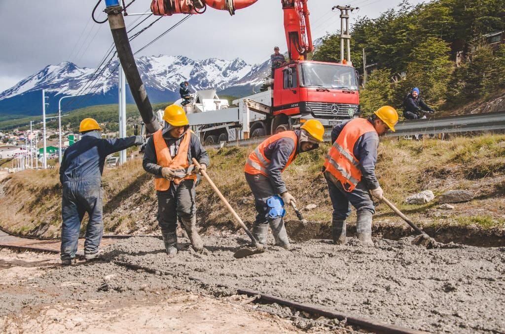 Avanza la obra de la bicisenda “Pensar Malvinas” en Ushuaia