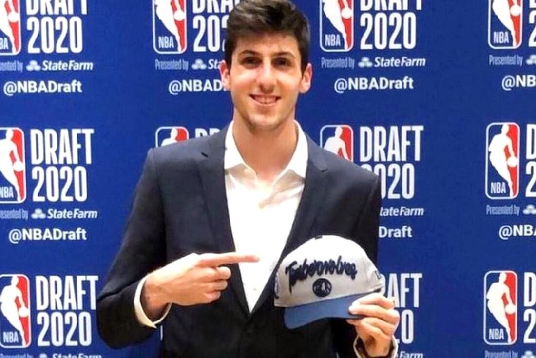 Leandro Bolmaro podría cerrar su llegada a Minnesota Timerwolves en las próximas horas. Fue elegido por esa franquicia en el draft 2020. (Foto: Prensa NBA).