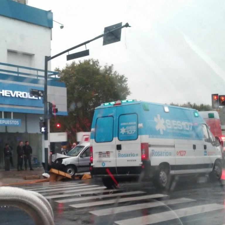 Accidente en barrio Arroyito