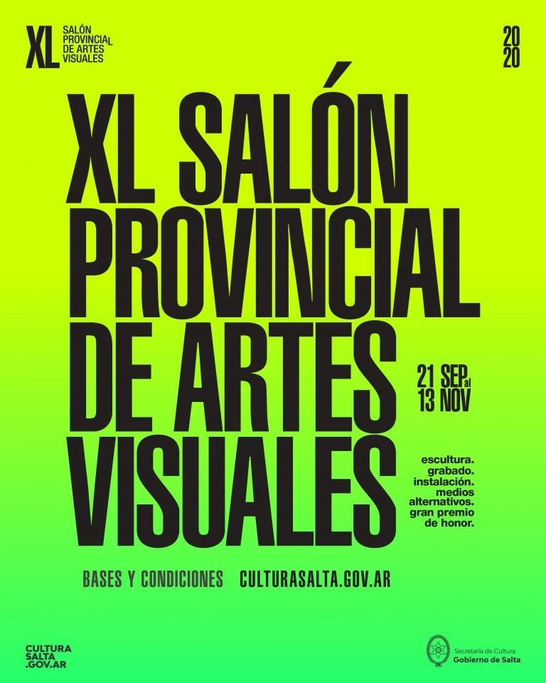 Abrió la convocatoria para el XL Salón Provincial de Artes Visuales (Cultura Salta)