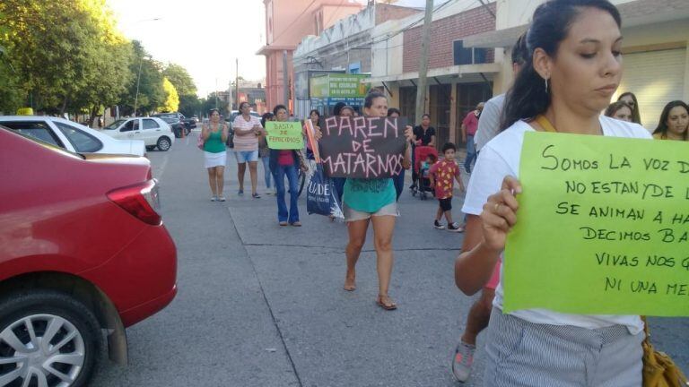 Marcha pidiendo justicia por Micaela Gordillo en Catamarca.