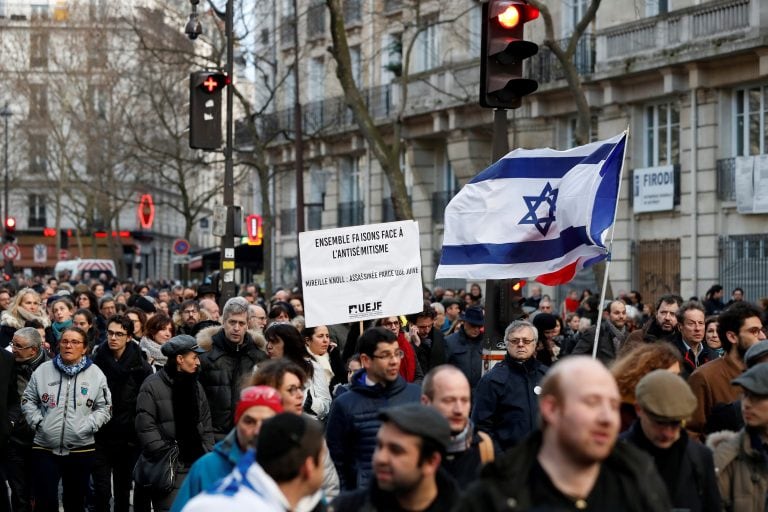 Indignación en Francia por el asesinato de Mireille Knoll. (Foto: AFP)