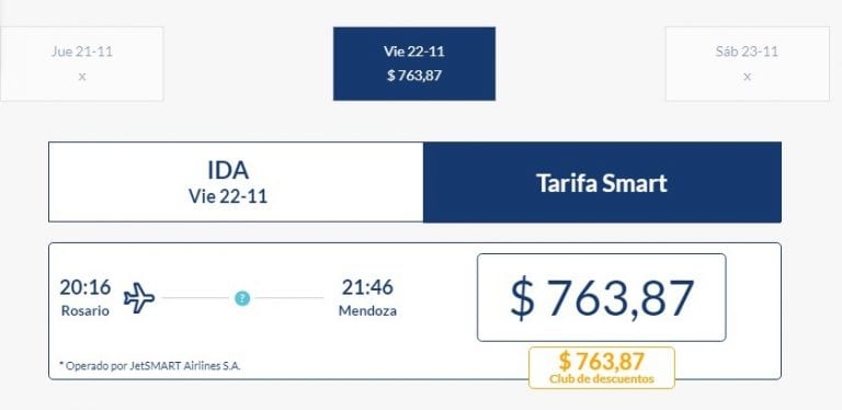 Nuevas rutas aéreas que ofrece Jetsmart con precios promocionales. (Captura Jetsmart)