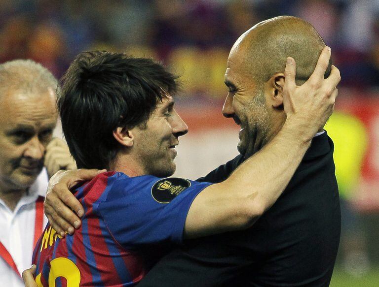 Guardiola y Messi