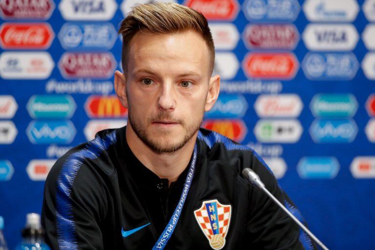 Ivan Rakitic brindó este viernes una conferencia de prensa previa a la final del Mundial. (Foto: AFP)