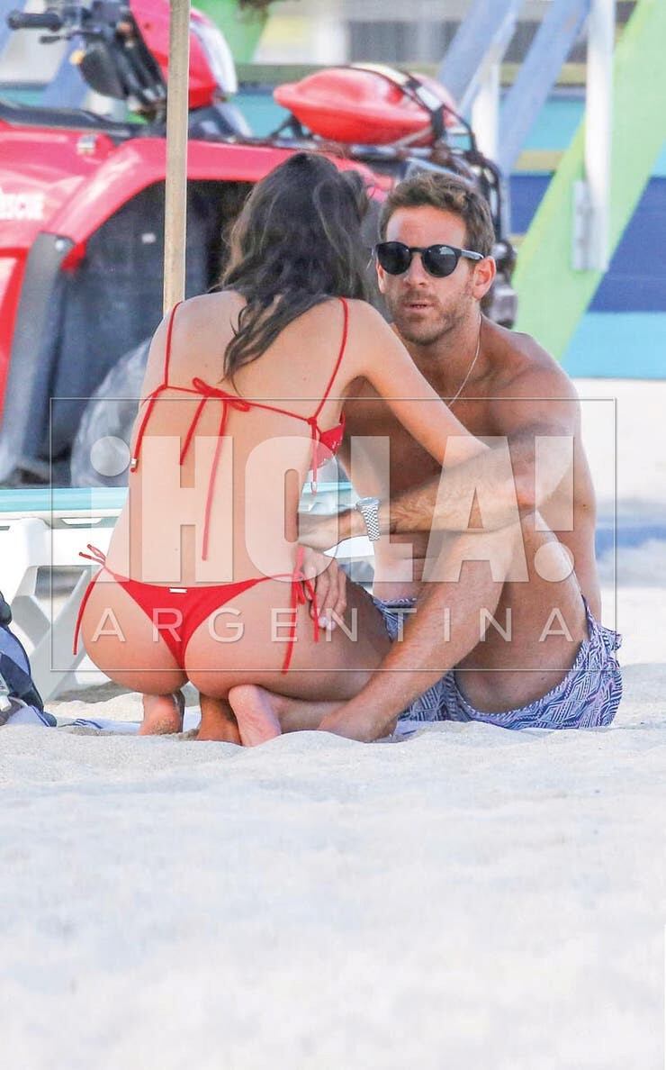 "Jujuy" Jiménez y Del Potro celebraron su primer año de novios a puro amor en Miami (Foto: Grosby Group)