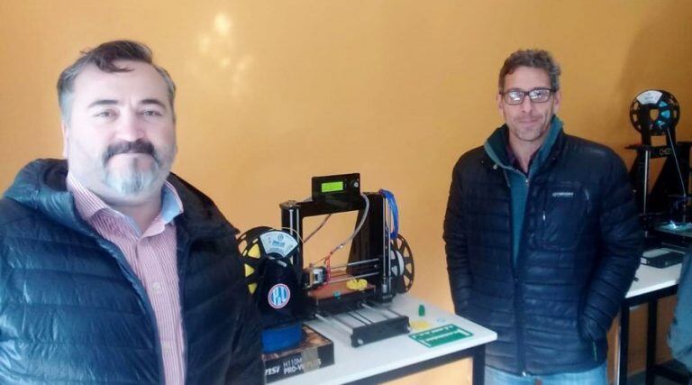 Monaldi y Záccara se interiorizaron del proyecto (Municipalidad de Santa Rosa)