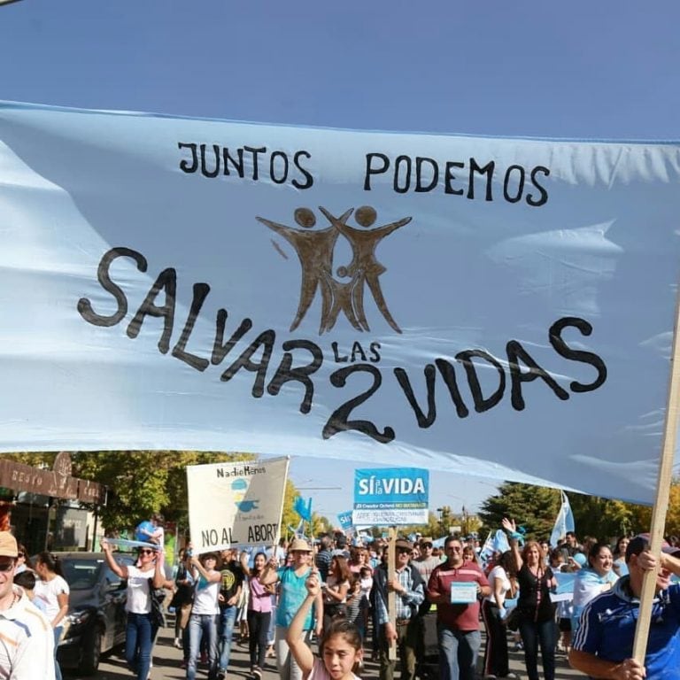 Marcha por la vida en Malargüe.