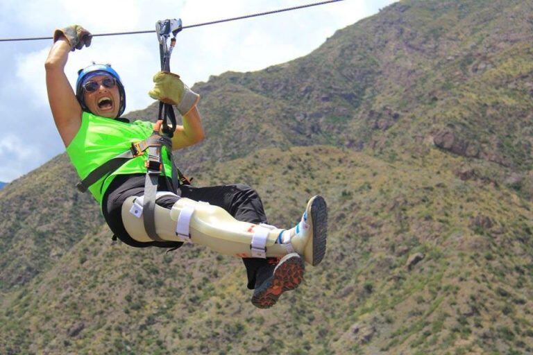 Andrea Fainberg es santafesina y logró evitar que le amputaran una pierna. Hoy es una gran deportista. (Archivo)