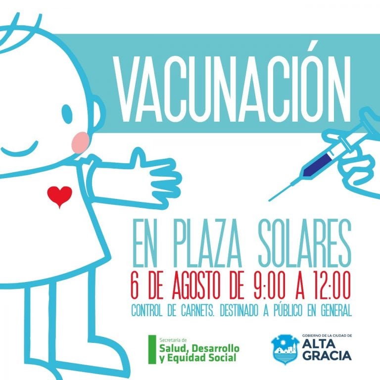 Campaña de Vacunación Contra la Gripe 2019, Alta Gracia.