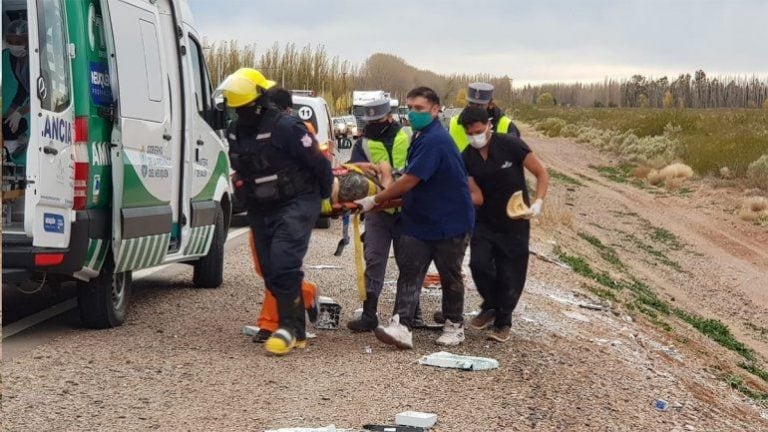 Joven neuquino murió en un choque frontal en la Ruta provincia 7 (Foto: David Ojeda)