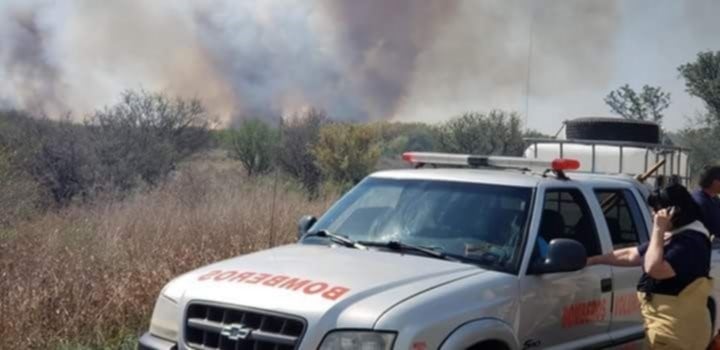 Fuego y peligro en San Luis.