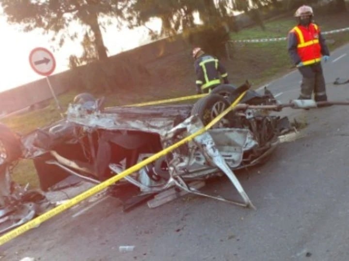 Así quedó el Peugeot 207.