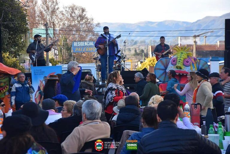 Cosquín de Peñas, durante el primer fin de semana de julio. (Foto: Aquí Cosquín).