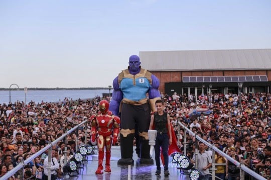 La Franja Joven fue uno de los grandes atractivos del domingo con el concurso de cosplay. (Prensa Municipalidad de Rosario)