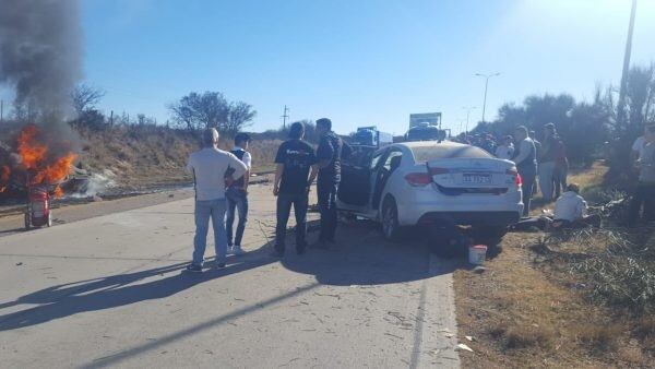 Accidente fatal en San Luis. Foto: Daniel Rodríguez