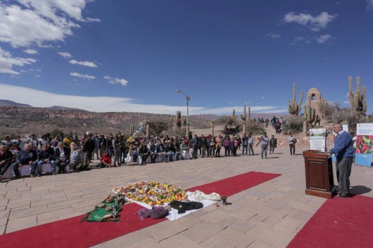 El gobernador Gerardo Morales y el coordinador del Censo Agropecuario, Roberto Bisang, presidieron en Humahuaca el lanzamiento del operativo, el 1 de agosto pasado.