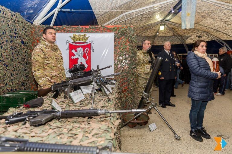 Stand de la Carpa de la Dignidad en Río Grande