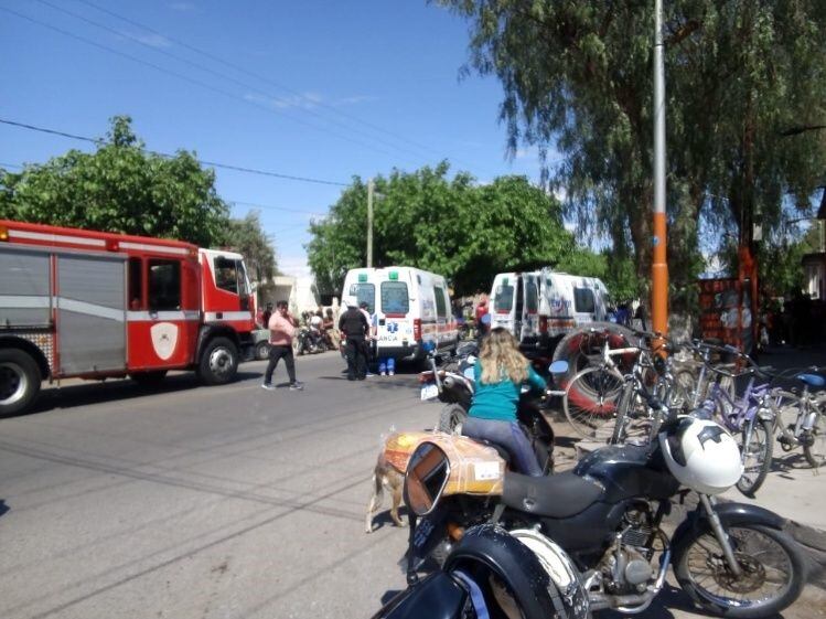 El accidente ocurrió en la localidad de Chimbas.