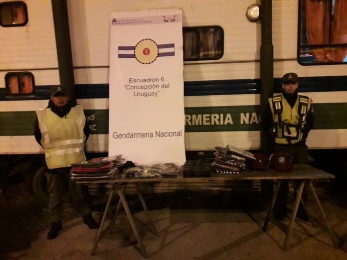 Elementos secuestrados
Crédito: Gendarmería Nacional