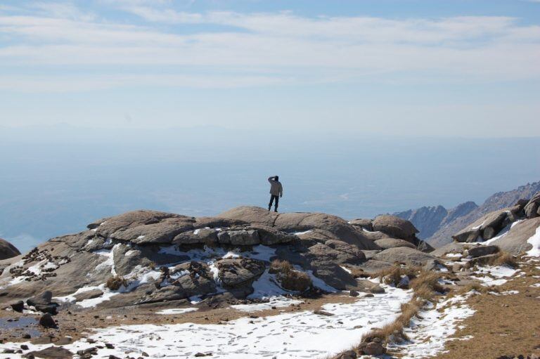 Nieve en Córdoba en octubre, en el Cerro Champaquí y las Altas Cumbres.