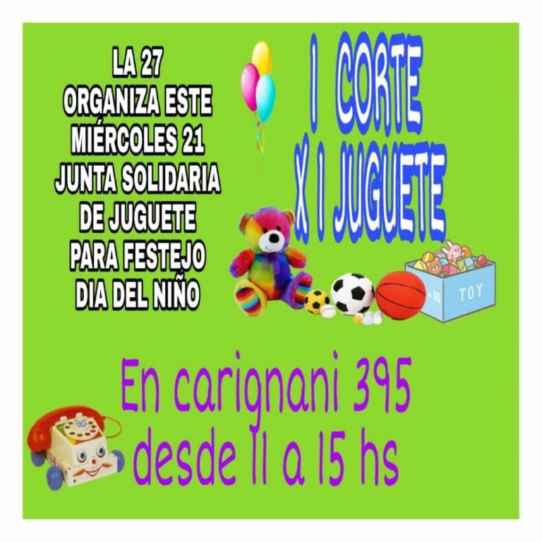 La 27 organiza un trueque solidario: un corte por un juguete.