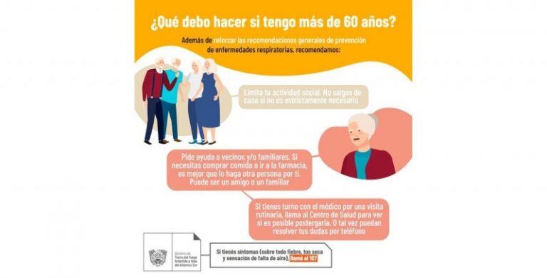 Recomendaciones para los adultos mayores