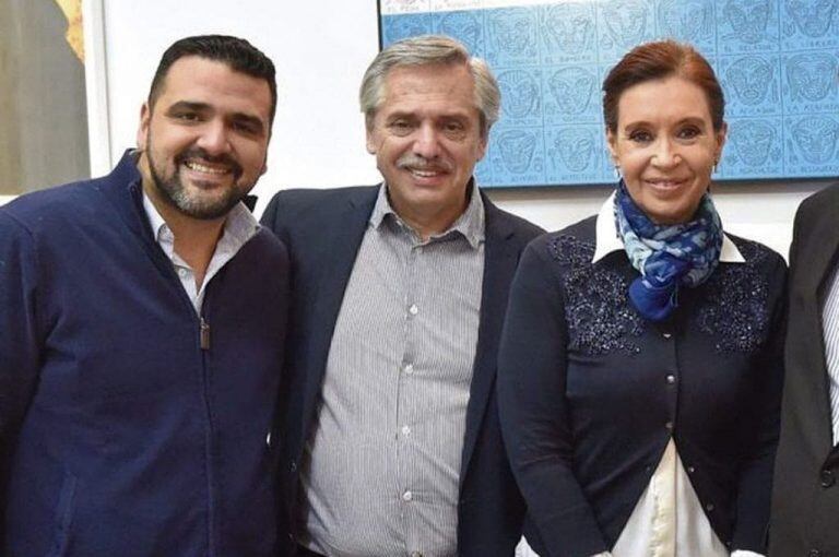 Walter Vuot, Alberto Fernández y Cristina Fernández