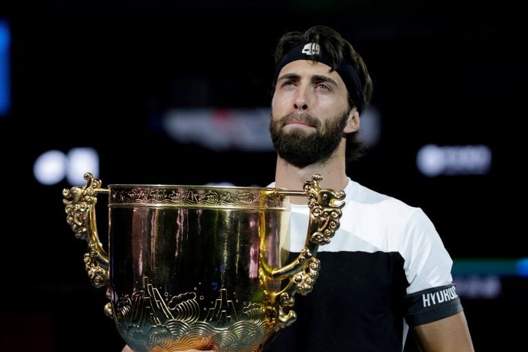 Nikoloz Basilashvili se coronó campeón (REUTERS/Jason Lee)