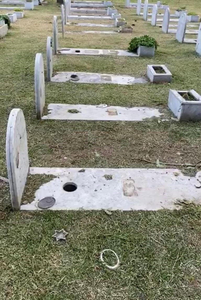 Vandalizaron el cementerio judío en Rosario