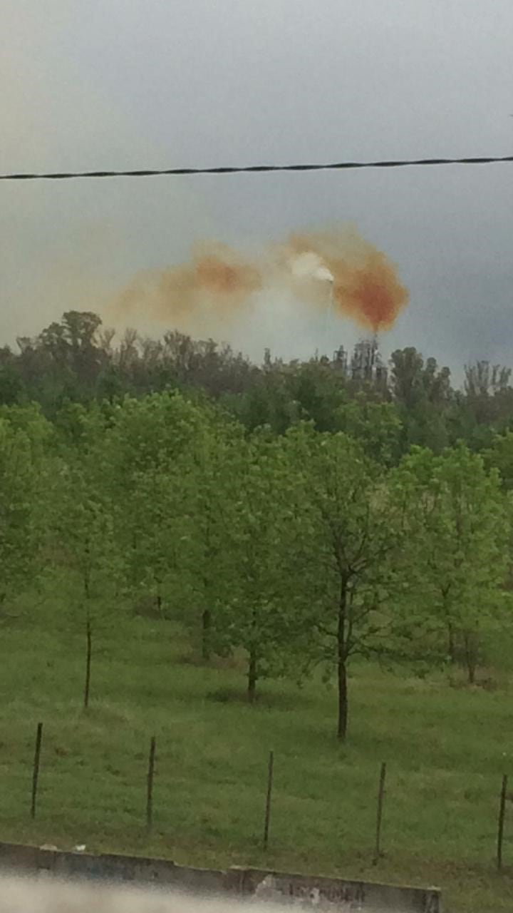 El escape de gas nitroso ocurrió en el predio de la Fábrica Militar de Río Tercero.