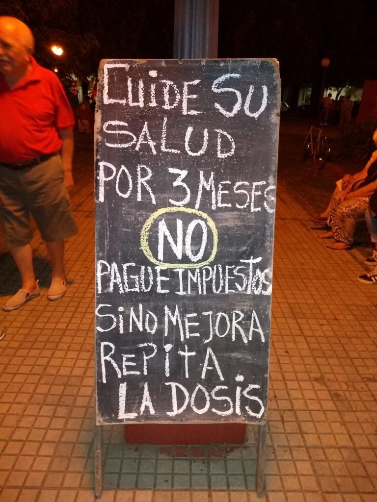 Marcha frente a la Municipalidad de Gualeguaychú
Crédito: Federico Lémes