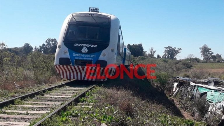 Se descarrilló el tren Colonia Avellaneda. Foto: El Once