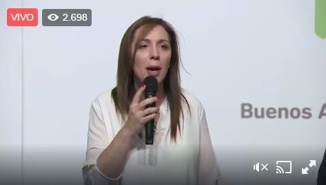 María Eugenia Vidal en conferencia