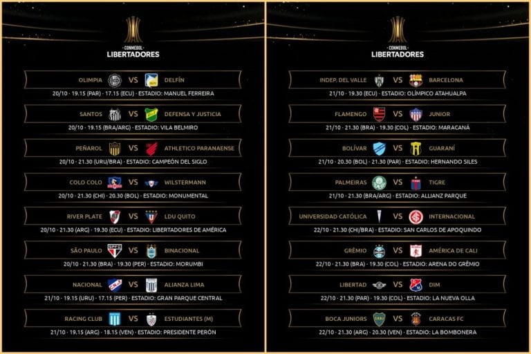 Copa Libertadores - Fecha 6 (Conmebol)