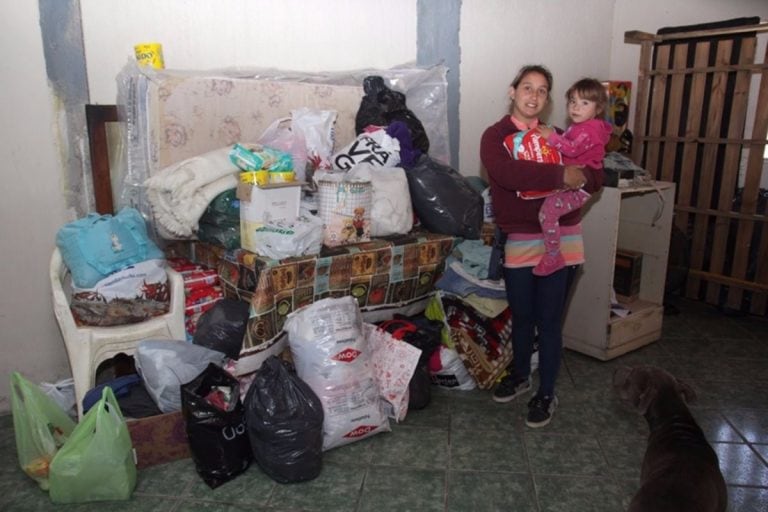 Una familia puntana perdió todo en el incendio.